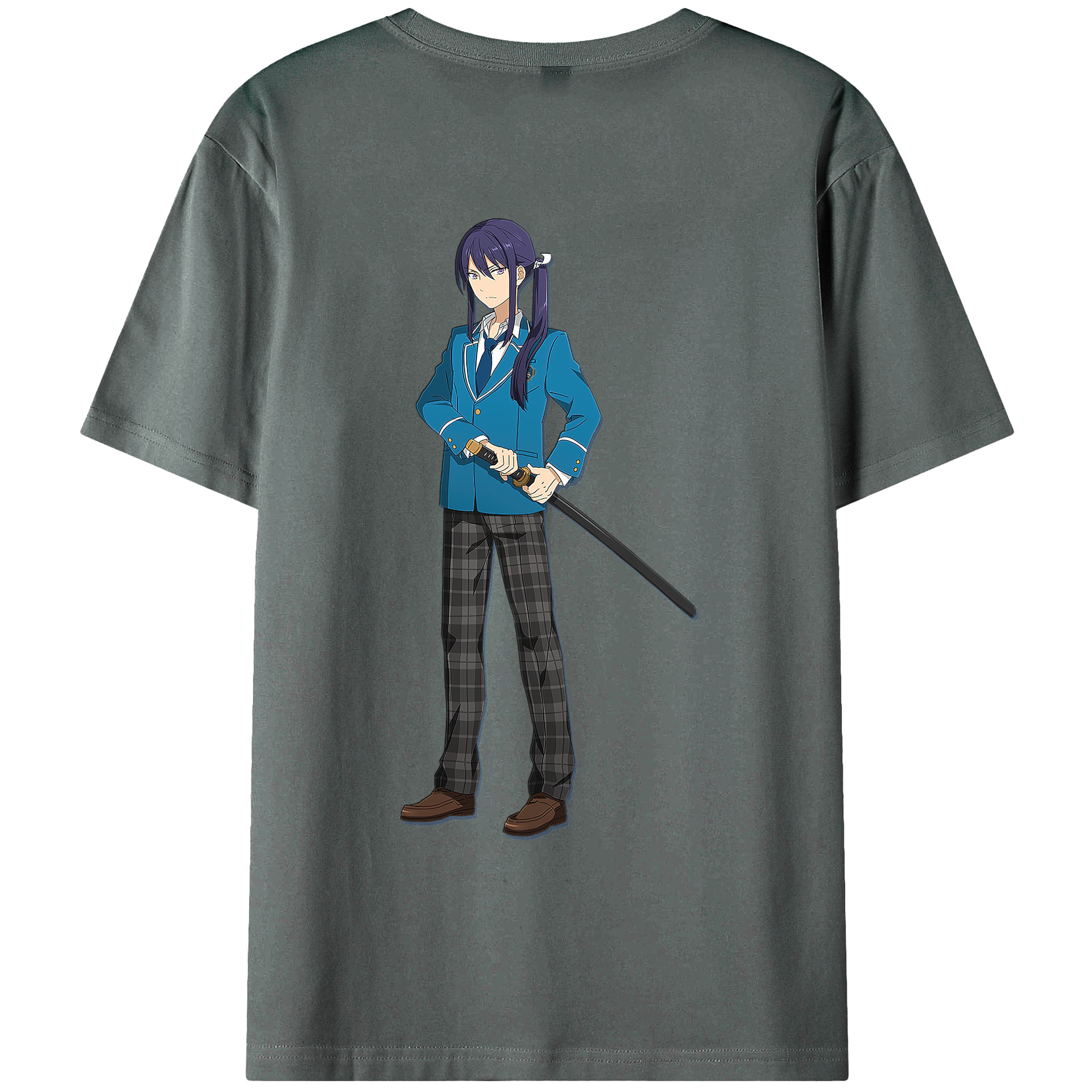 （画像用） あんさんぶるスターズ! Ensemble Stars 綿100％ メンズ半袖Tシャツ（バックプリント） 通気性